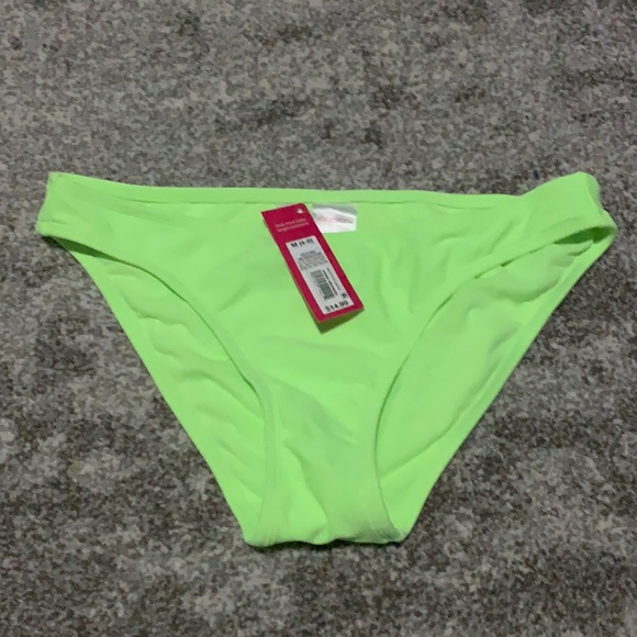 Xhiliration Juniors Lime Green Bikini Bottom - Picture 2 of 4